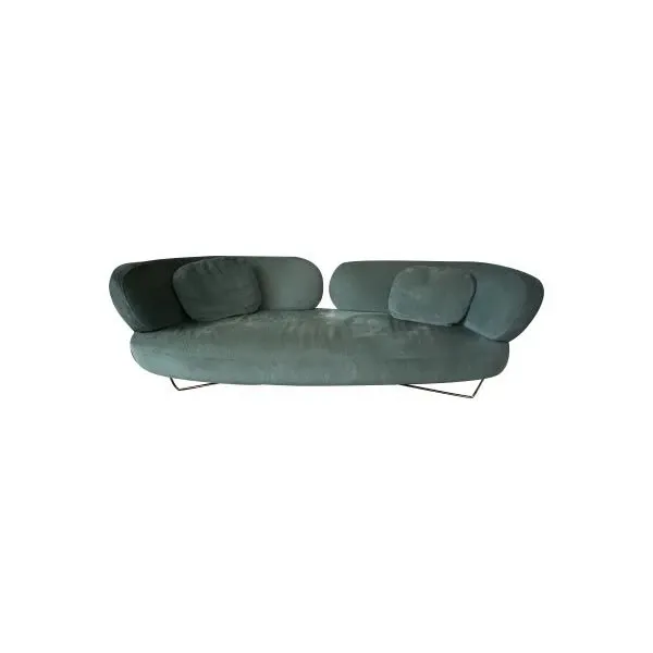 2 seater sofa in petroleum green fabric, Desiree image