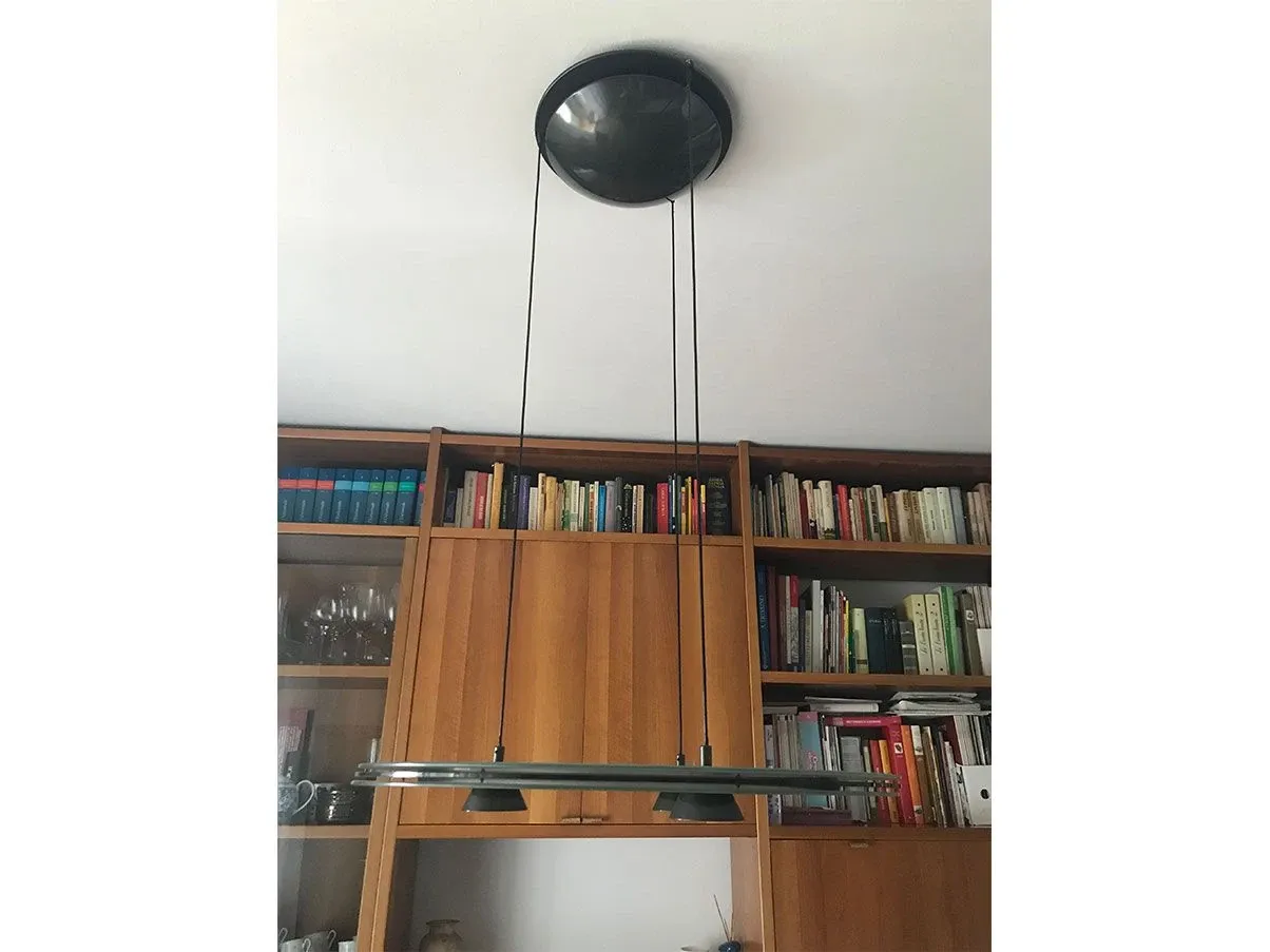 Lampada a sospensione Aurora diffusore in vetro, Arteluce 4