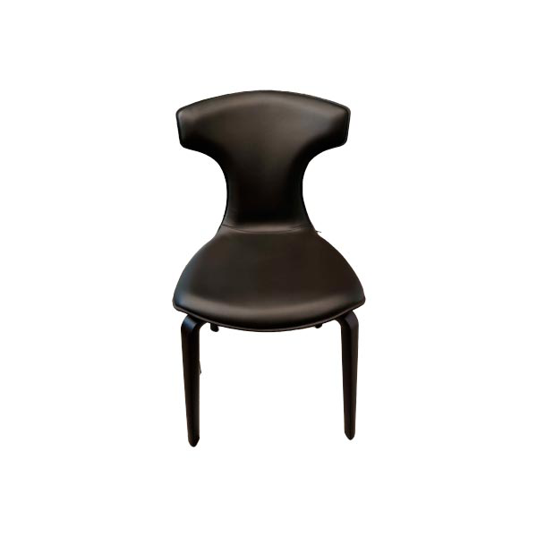 Montera chair in wood and leather (black), Poltrona Frau image