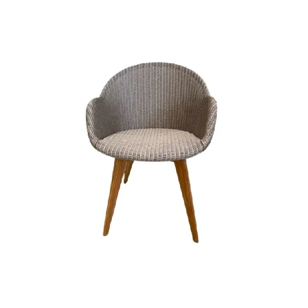 Lily chair in teak and synthetic fibre, Janus et Cie image