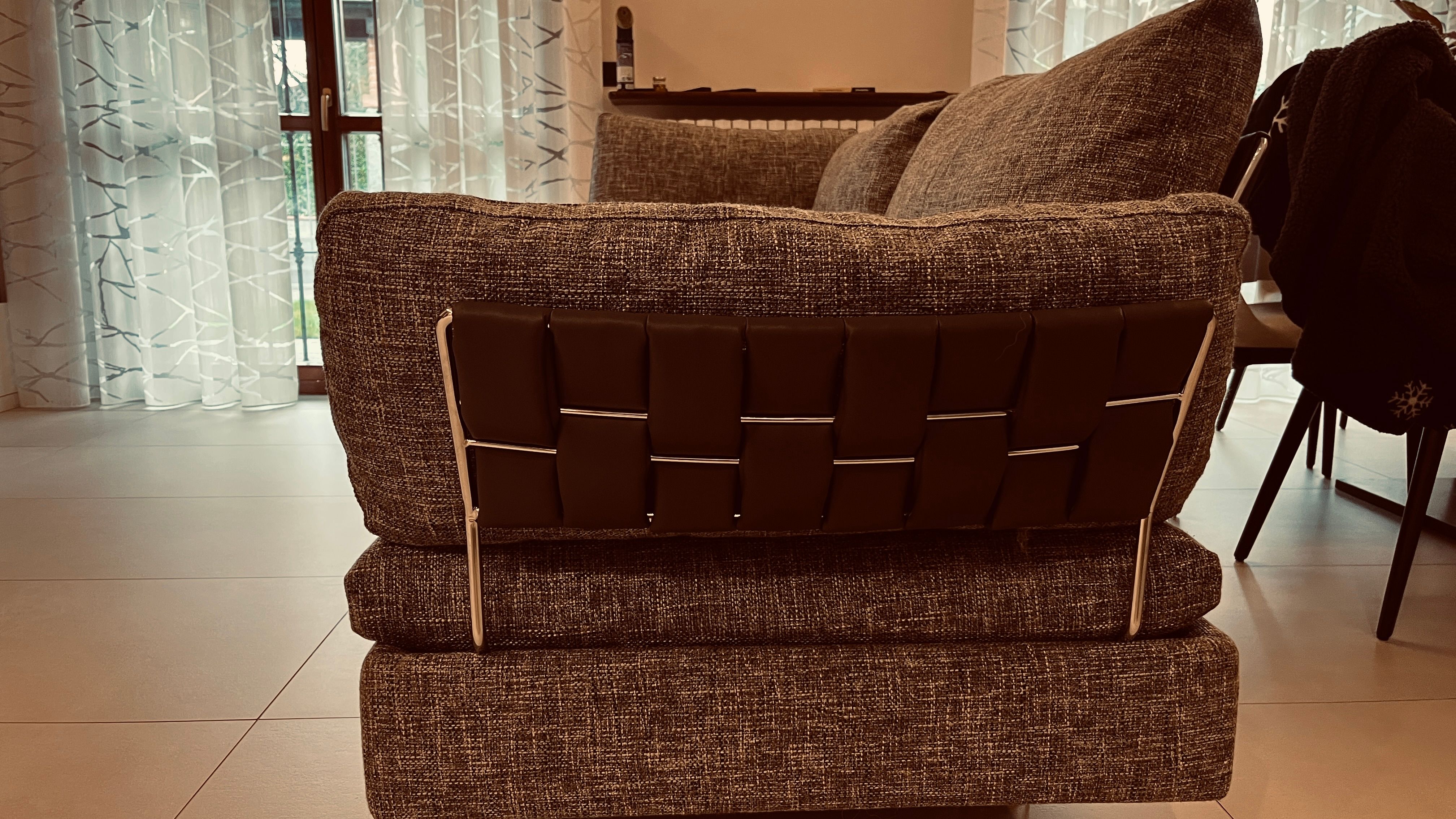 Divano 3 posti Limes rivestito in tessuto Brand