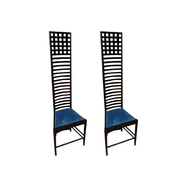 Set of 2 Hill House chairs by Charles Rennie Mackintosh, Alivar image