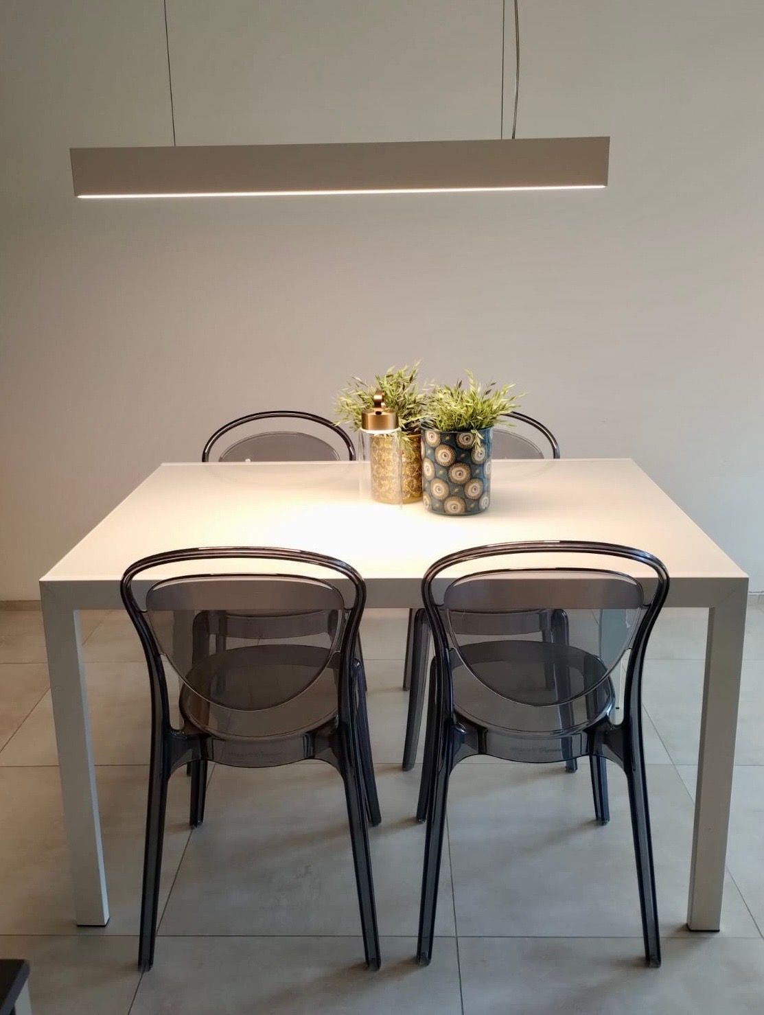 Extendable Dining Table and 4 Chairs Set – Parisian Style Main