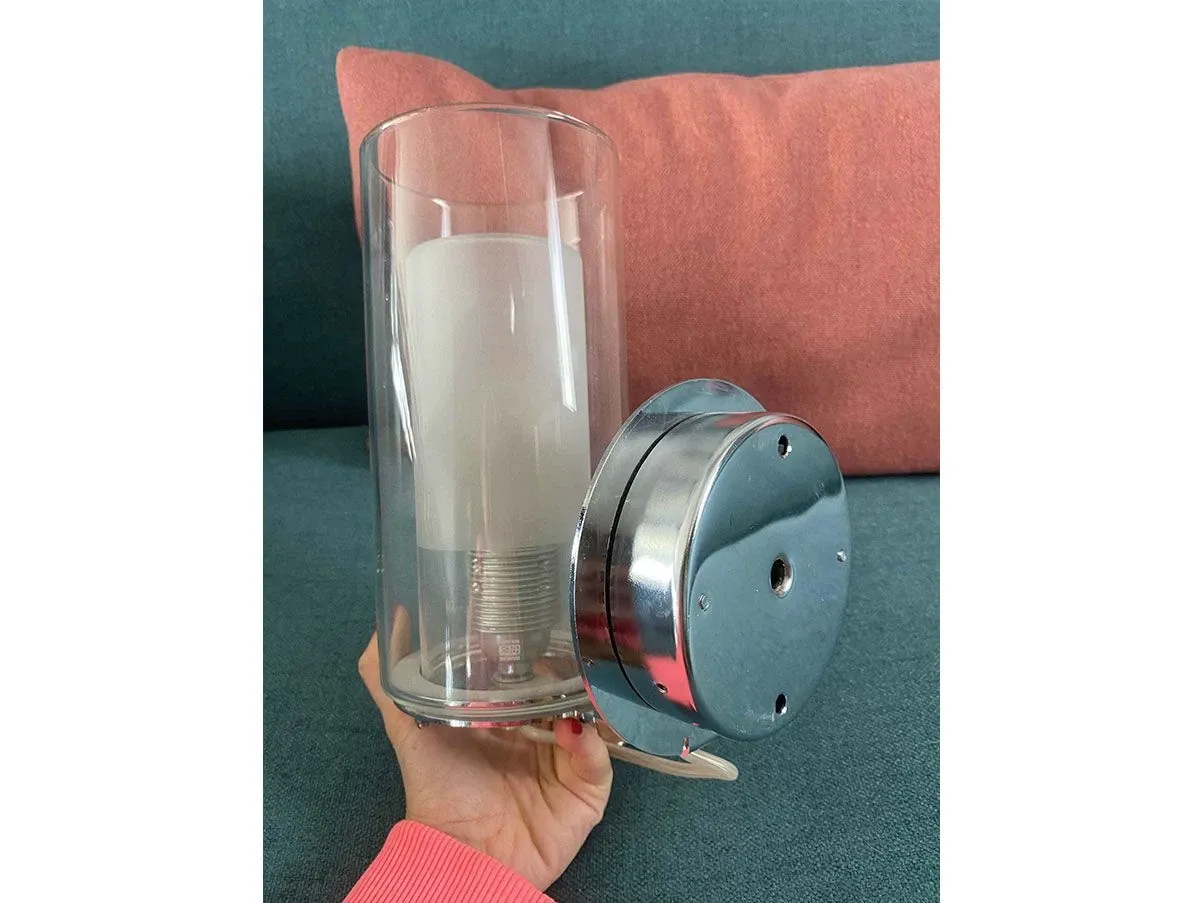 Set of 10 Kiska glass wall lamps