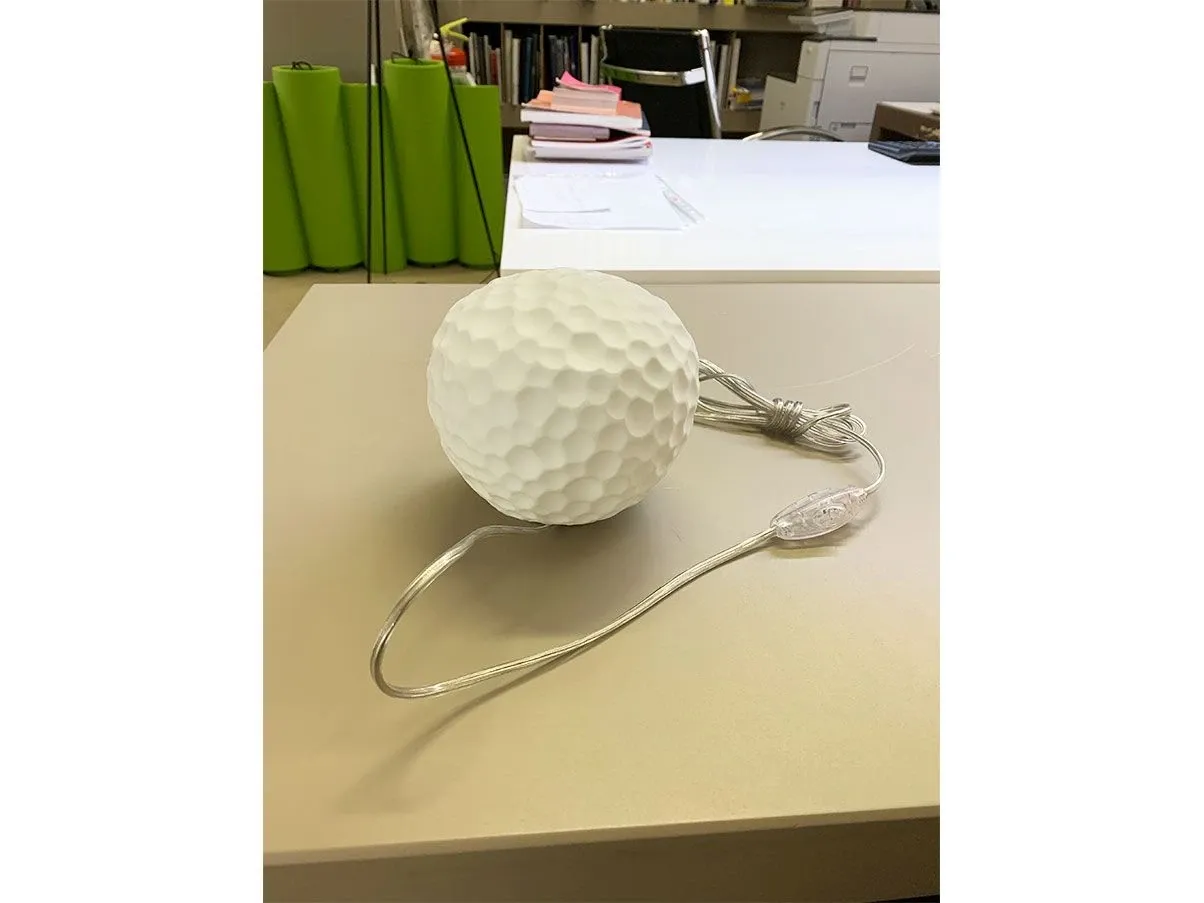 Meteorite 15 table lamp in glass (white), Artemide 