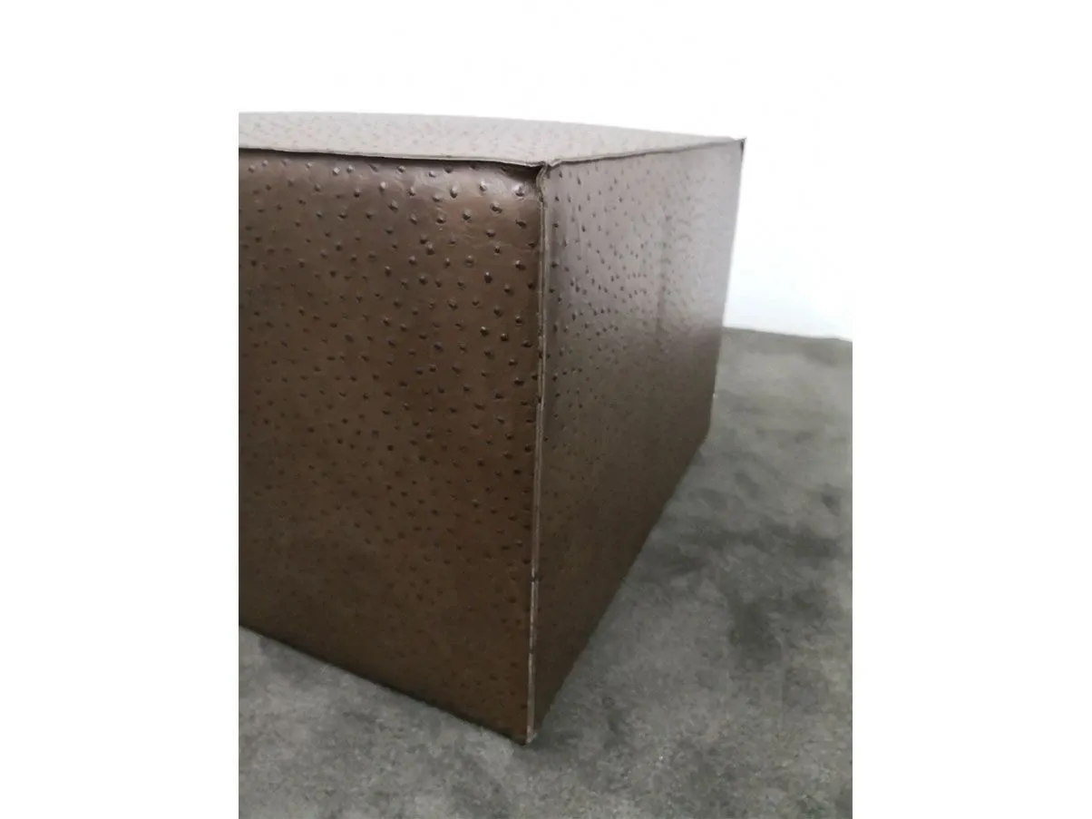Pouf XL Floss rivestimento pelle (marrone), Ivano Redaelli 5