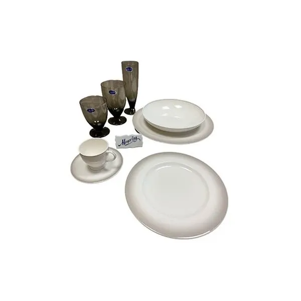 Servizio piatti e bicchieri in ceramica Bavaria, Mayerling 