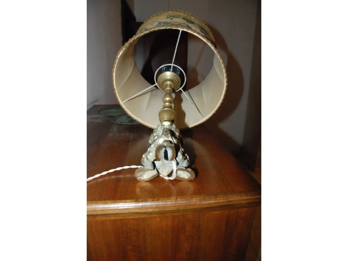 Lampada da tavolo vintage in ottone (anni '60),  2