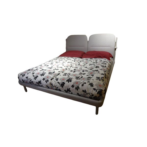Florin double bed in ash and fabric (grey), Zanotta image