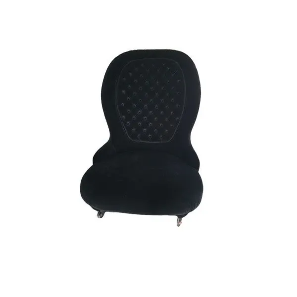 Bergére Pole Position armchair in velvet (black), L'Abbate image