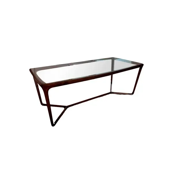 Obi table in solid wood and glass, Ceccotti Collezioni image