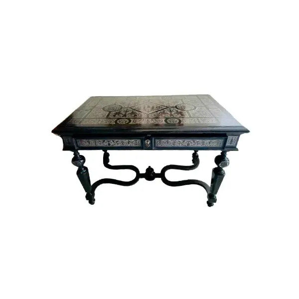 Rectangular table inlaid in ebony wood ( &#39;900) image