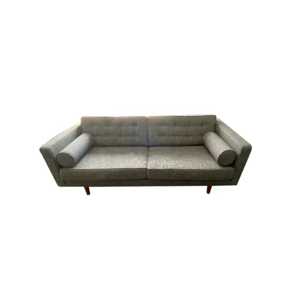 3 seater sofa with removable cover in fabric (grey), Ethnicraft 4