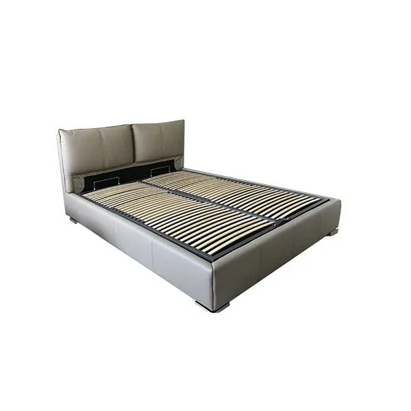 Letto matrimoniale Lulu con contenitore (beige) 2
