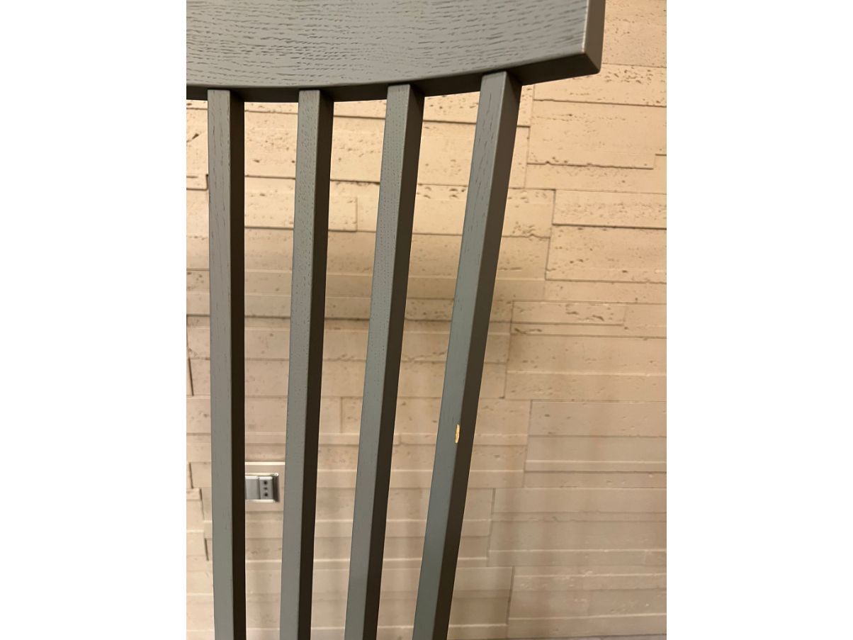 Set of a table and 4 chairs Gray in wood, Gervasoni Optional7
