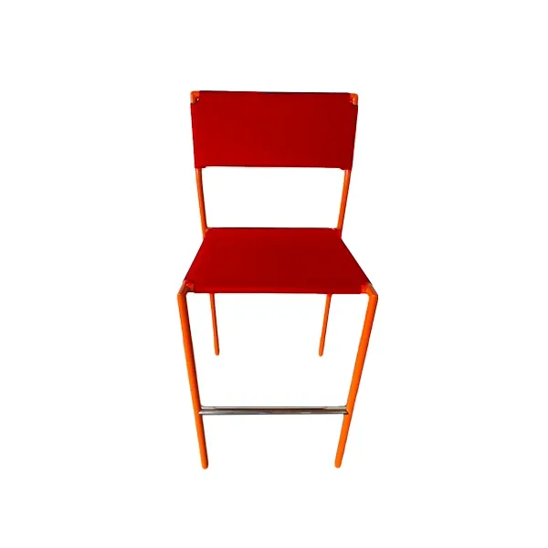 Maggiolona stool in metal and plastic (red), YDF image