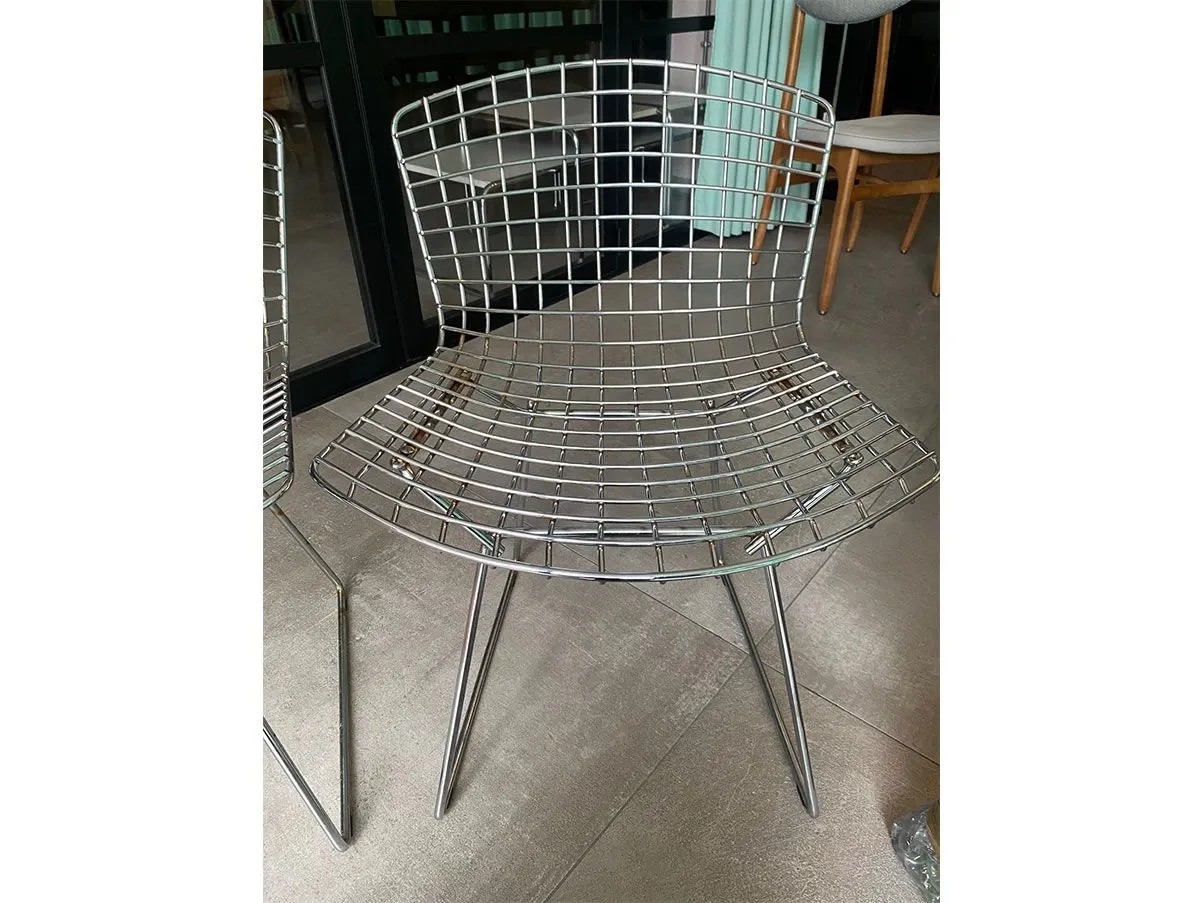 Set of 4 Bertoia Chair in steel rod, Knoll 6