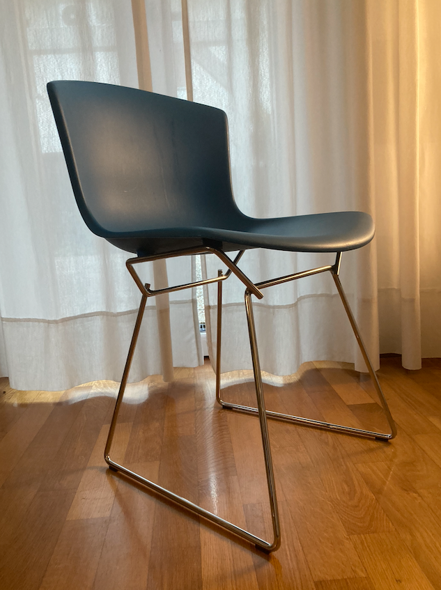 Ensemble de 4 chaises Bertoia Side en plastique colorées Side