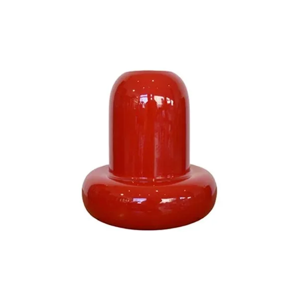 Vaso Bombolo rosso in ceramica, Ceramiche Pozzi  