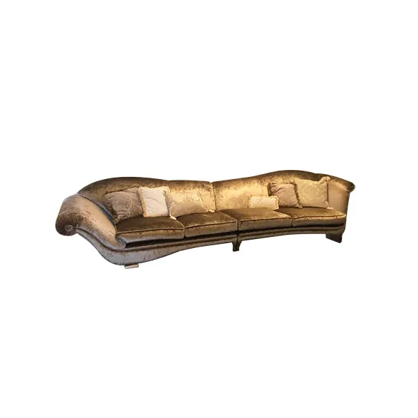 Da Vinci sofa with 2 velvet dormeuse, Bruno Zampa image