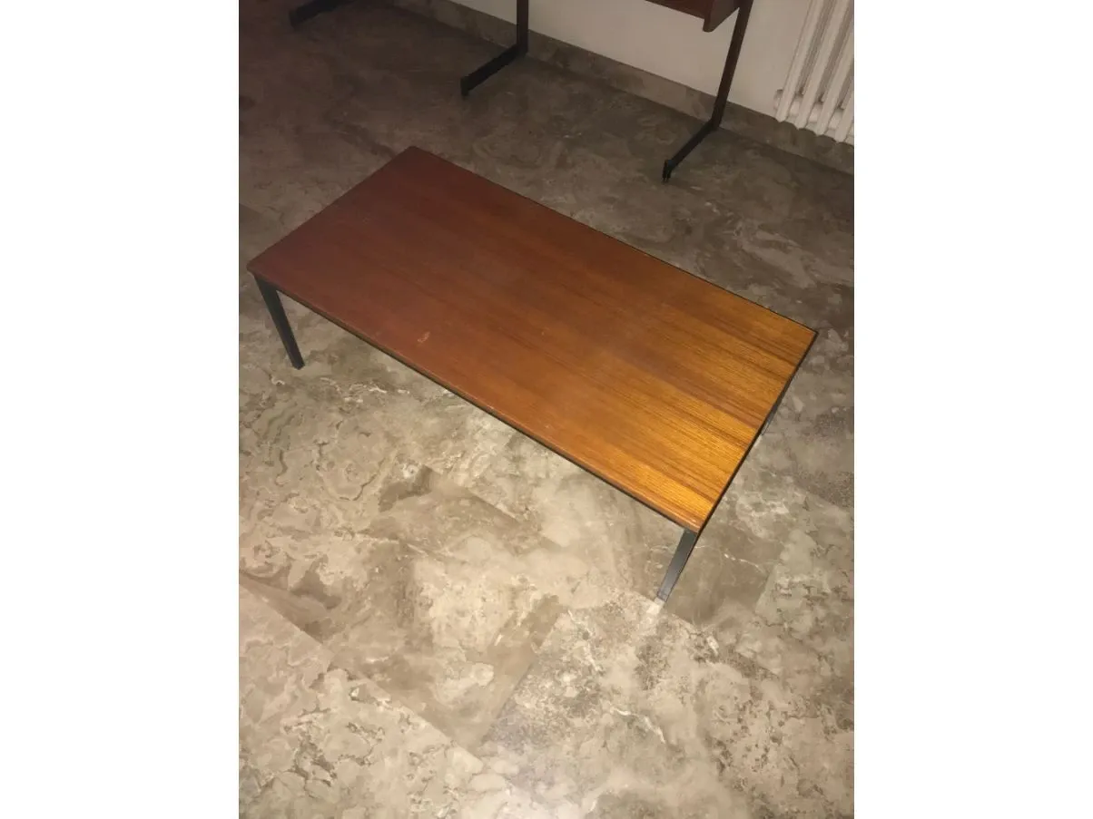 Vintage Teak Couchtisch aus den 60er Jahren 1