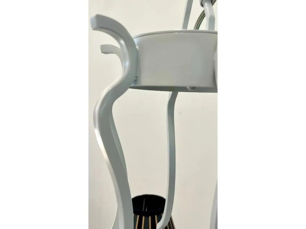 Lampadario a 6 luci nero, Patrizia Garganti 4