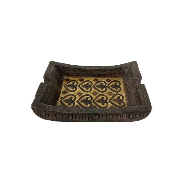 Vintage ashtray in Moorish terracotta by Aldo Londi, Bitossi image