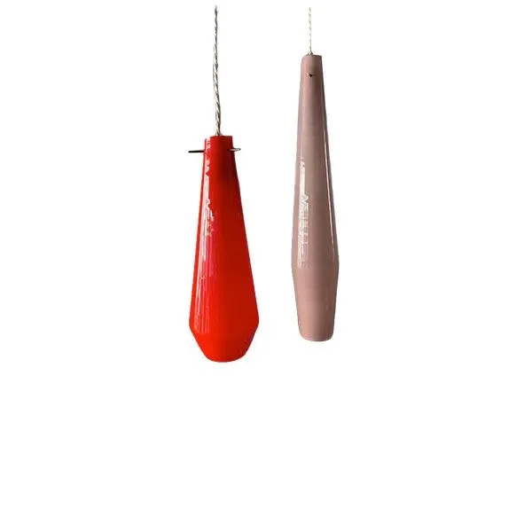Set aus 2 Murano Glaslampen in Rot und Lila (1960er Jahre) 1