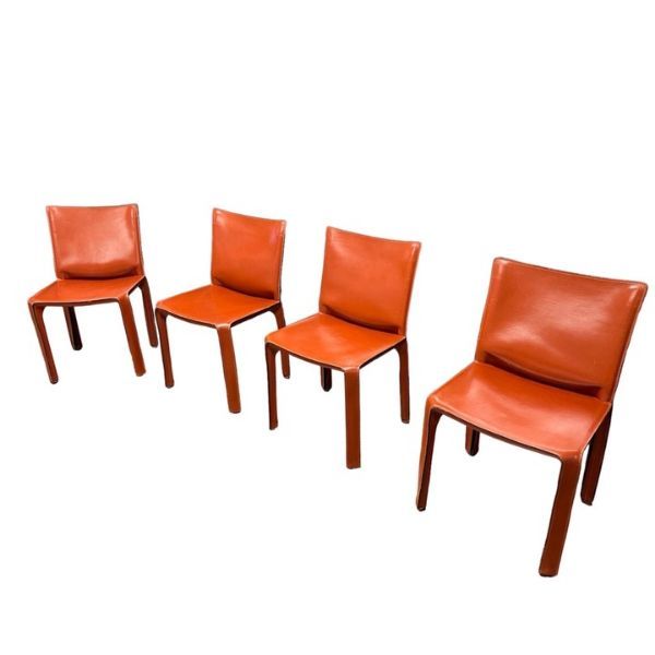 Set of 4 Cab 412 chairs by Mario Bellini, Cassina image