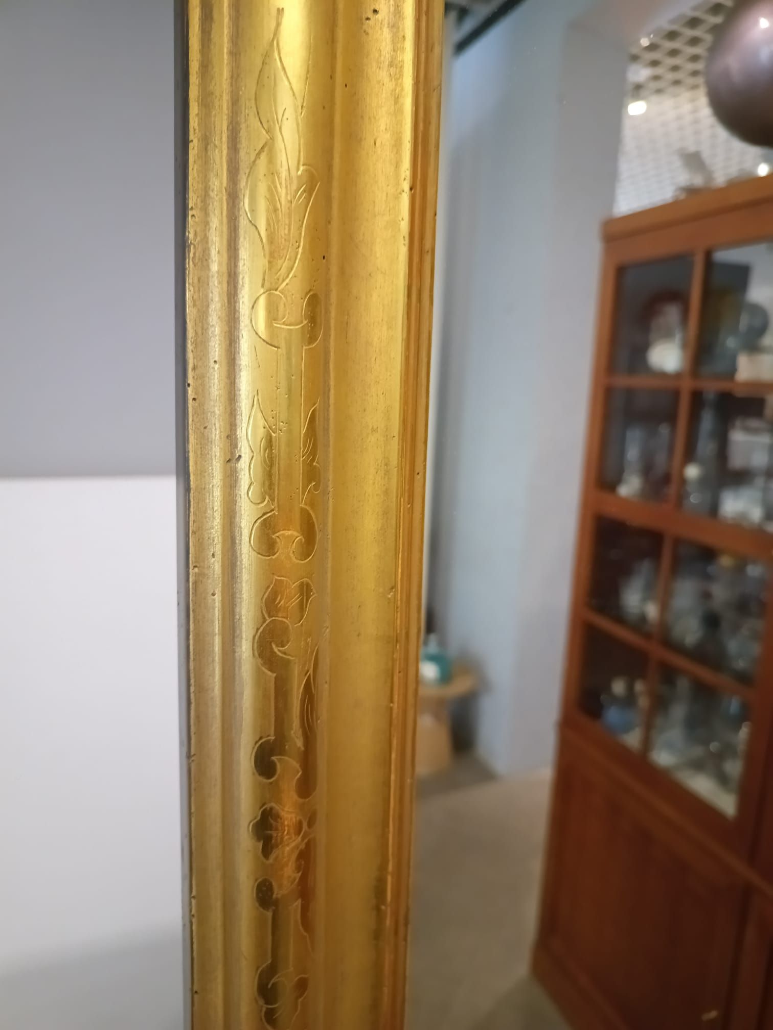 Valeriano Bertolini Gold Leaf Wall Mirror Side