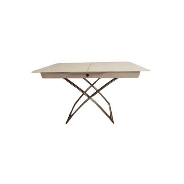 Rectangular table in glass and steel, Calligaris image