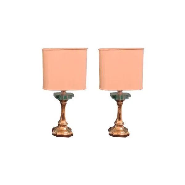 Set 2 lampade da tavolo vintage (anni '70), Lampart 