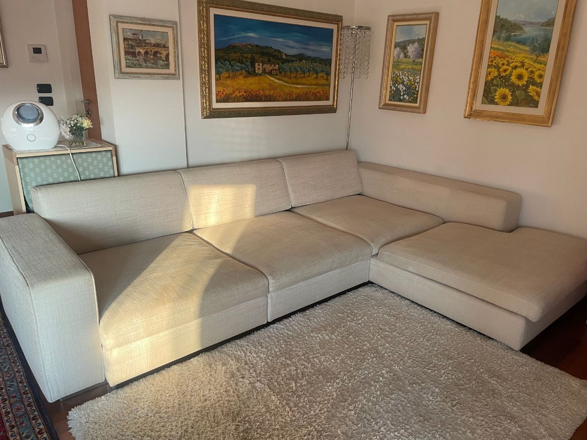 Turner 4 seater sofa in grey fabric, Molteni&C Main