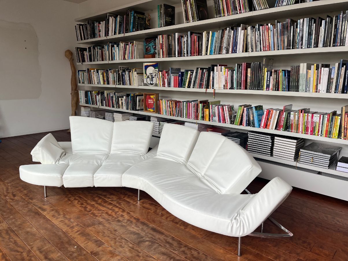 Divano Flap colore bianco Front