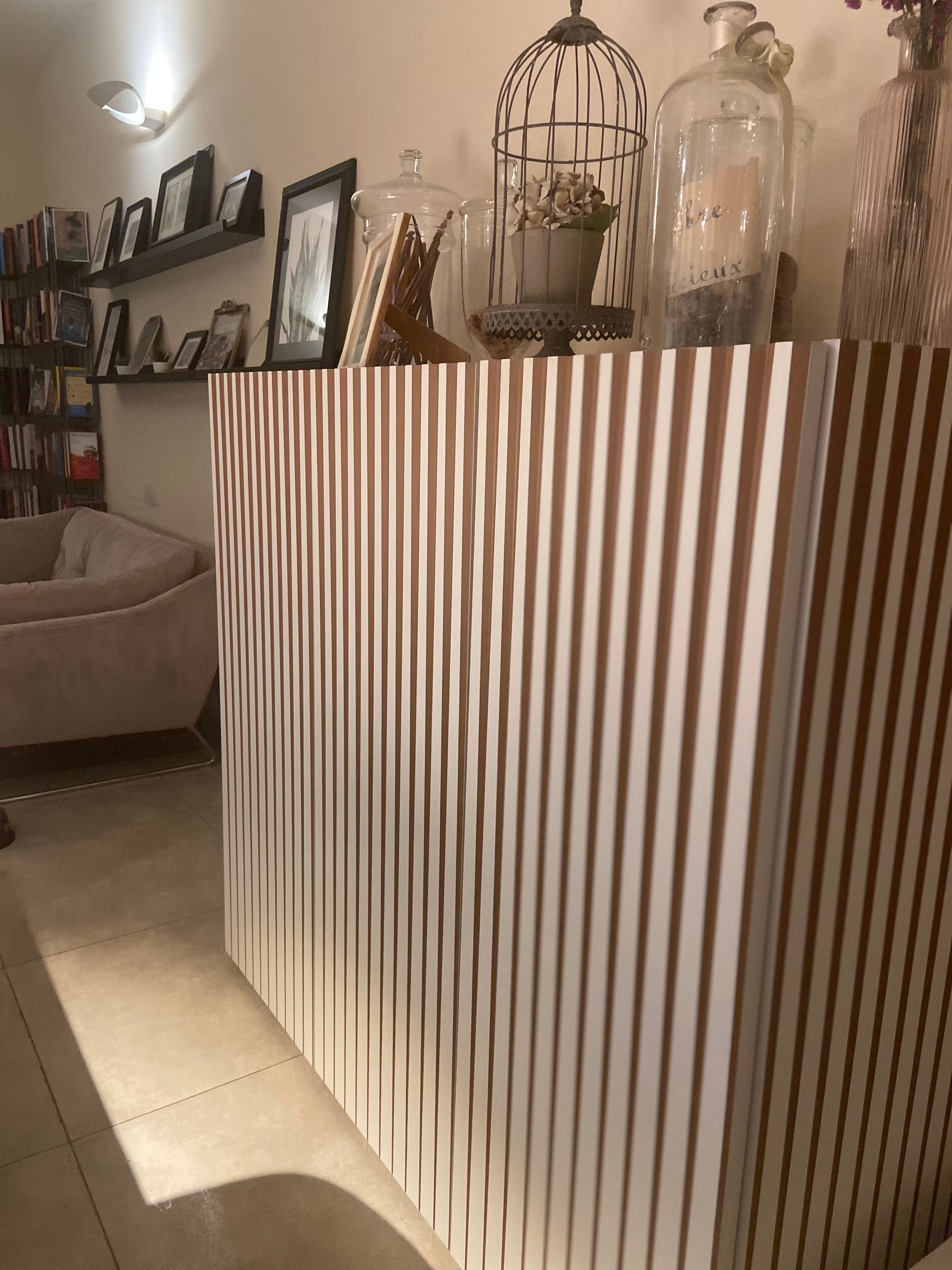 Sideboard Dorotea mit 3 Türen in Weiß und Braun 4