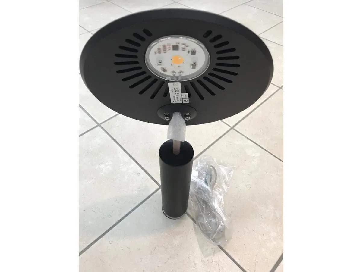 Lampada da tavolo Luà LP disco regolabile (nero) 3
