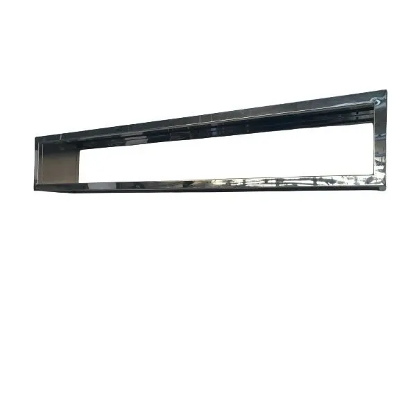 Black stainless steel wall rack shelf, Zeus image