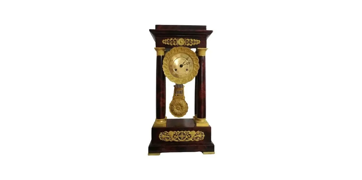 Vintage Empire table clock (19th century), image