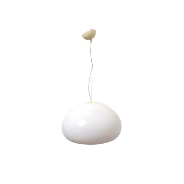 Pendant lamp in white opaline glass by Achille and Pier Giacomo Castiglioni (70s), Flos image
