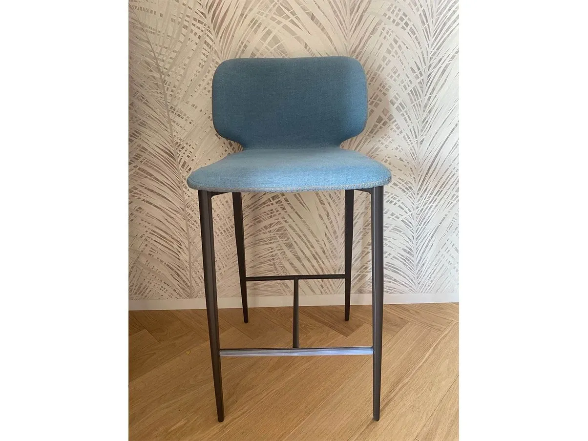Set 4 sgabelli Wrap H65 MTS in tessuto (azzurro), Midj 2