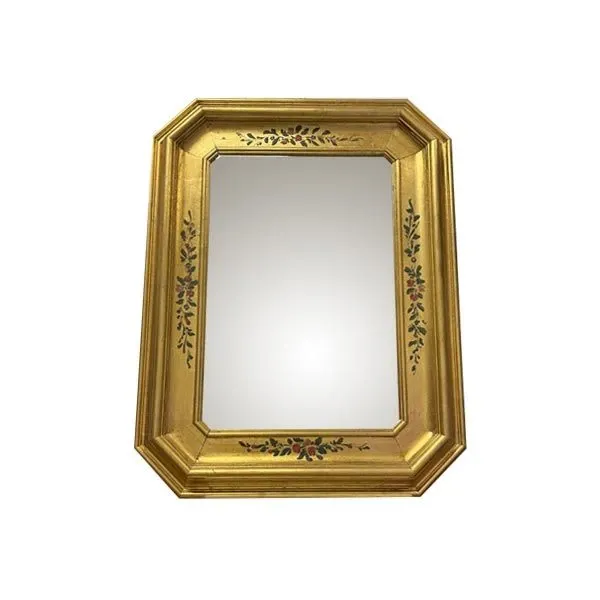Specchio dorato vintage con decori floreali, Ars Florentia image