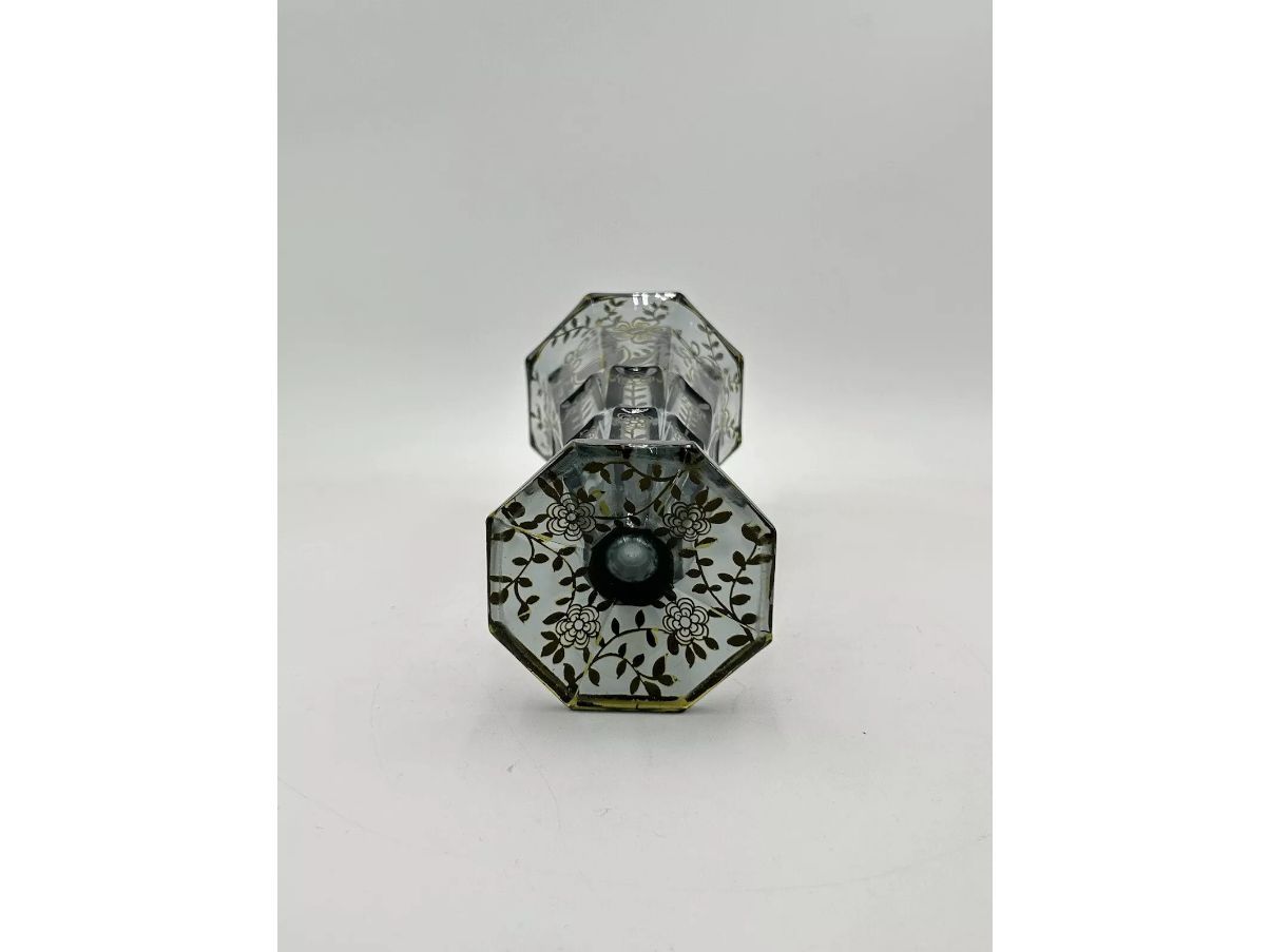 Art Deco glass vase with silver decoration (30s), Brand