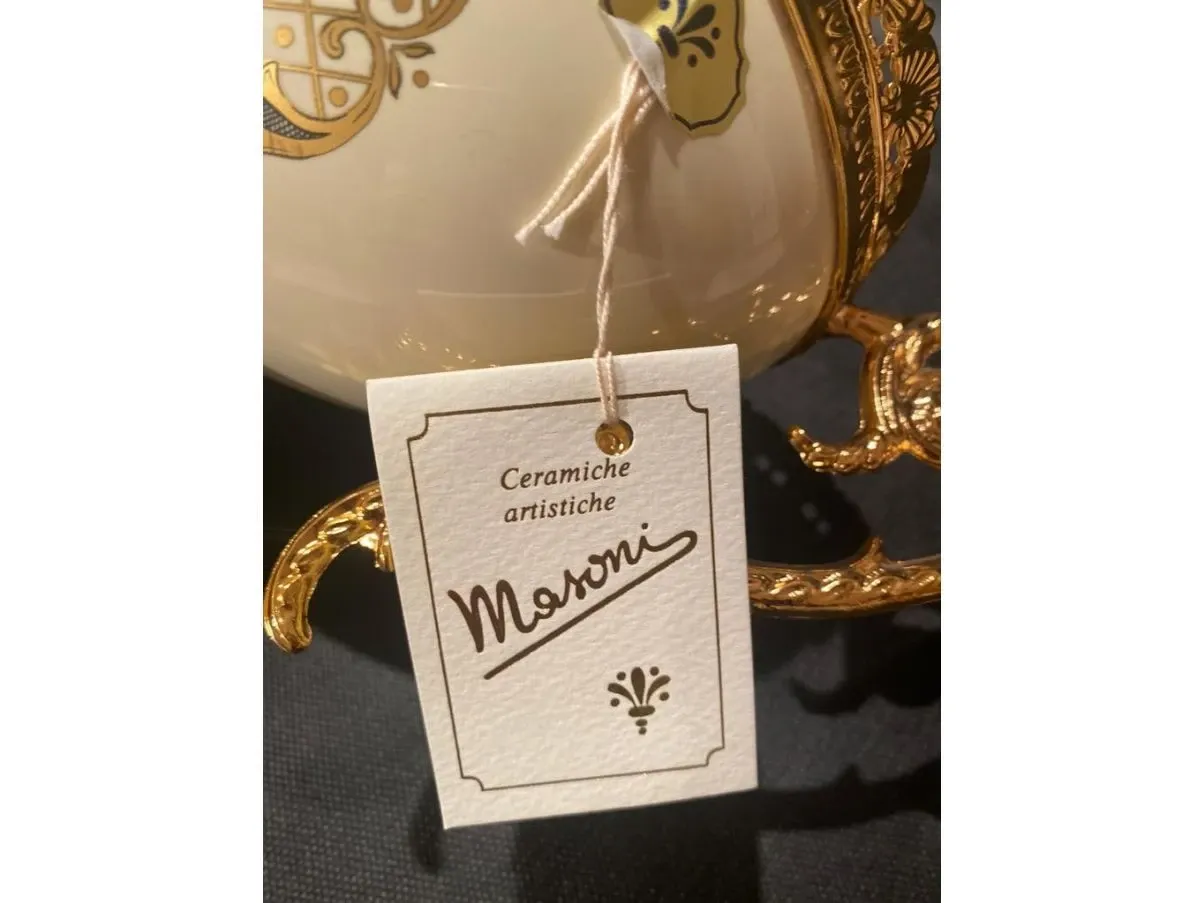 Cup in ceramic and 24k gold, Masoni 1