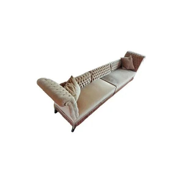 Vintage set of backrest and 2 daybeds in velvet (1960s), image