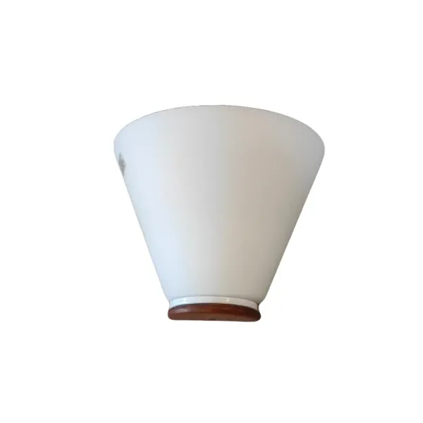 Lolly wall lamp in wood and glass (white), Penta image