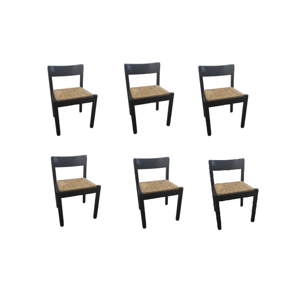 Set of 6 vintage chairs (1960s), image