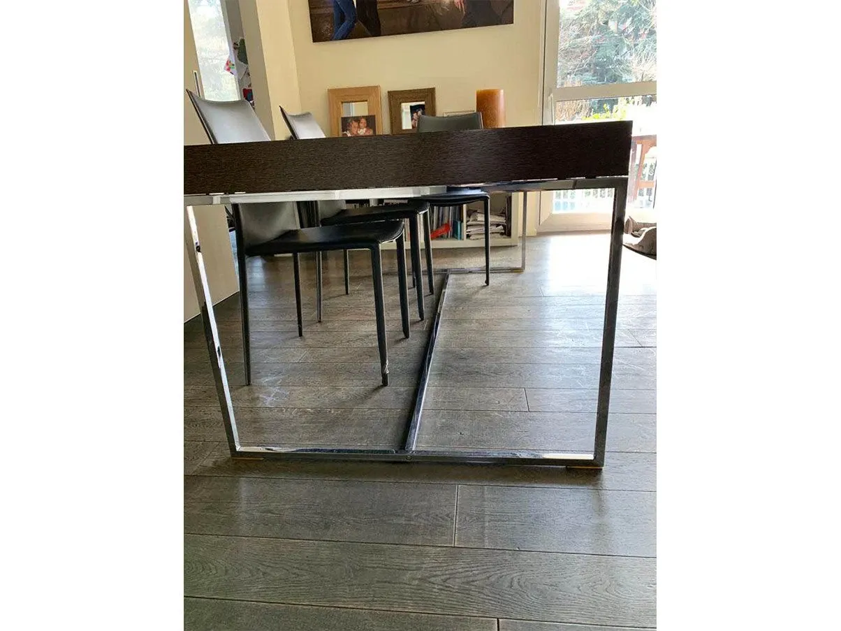 Athos 12 rectangular extendable table (brown), B&B Italia 