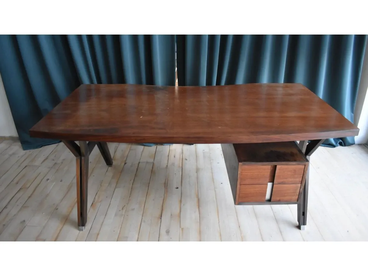 Scrivania Terni vintage in palissandro (anni '60), MIM Roma 3