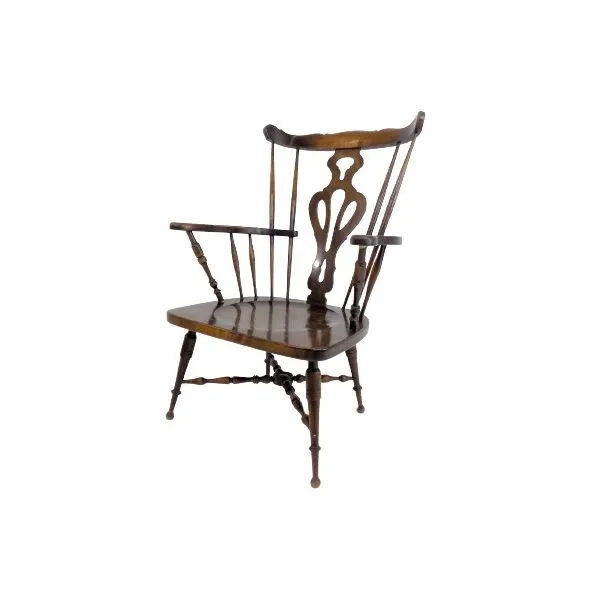 Vintage chair in carved wood (19th century), image