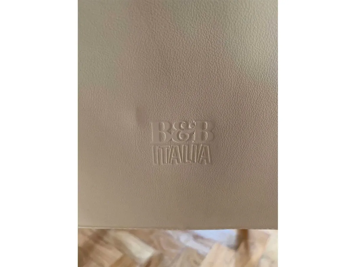 Sedia imbottita Vol Au Vent in pelle (beige), B&B Italia 6
